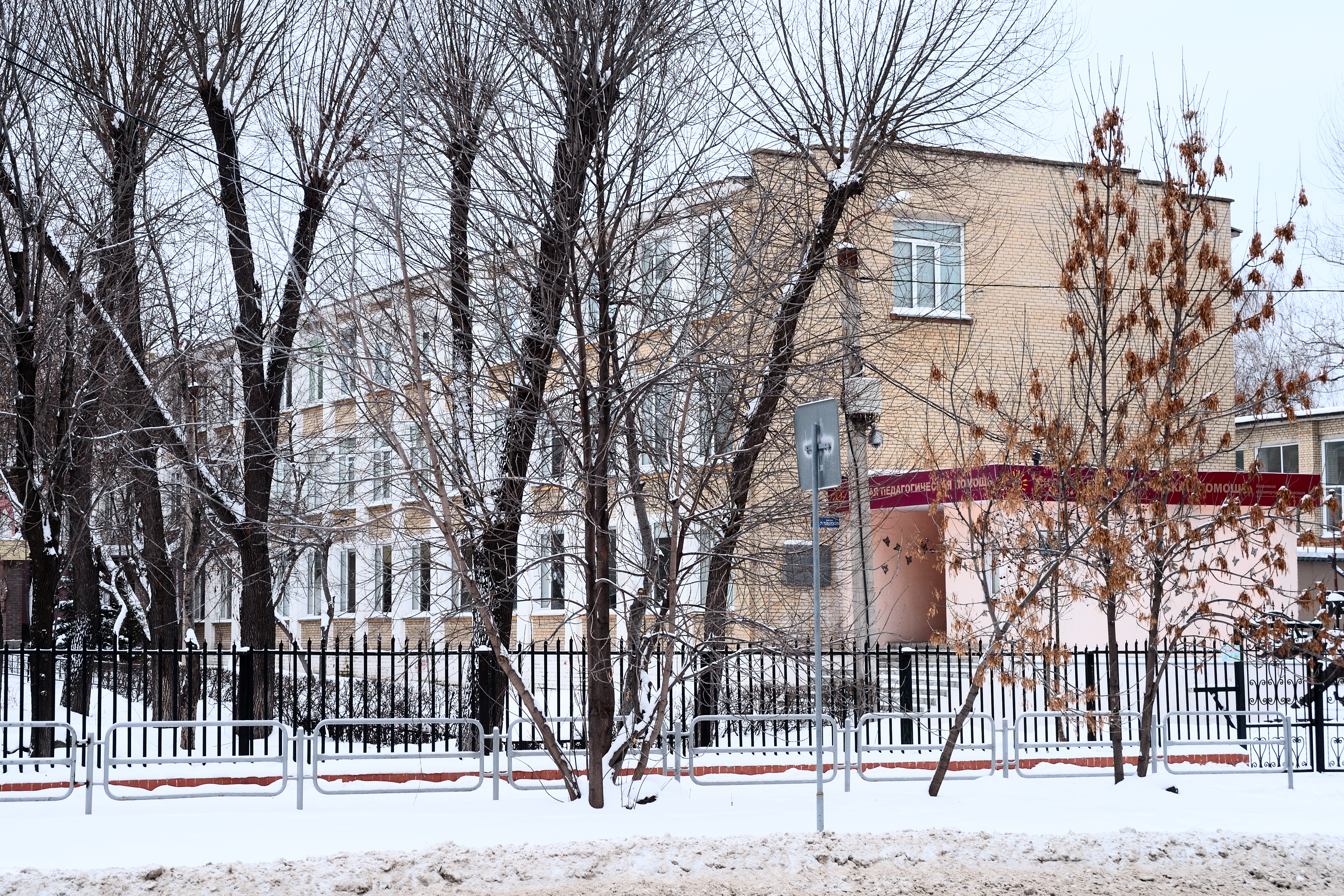 Здание Физико-математического лицея № 31 в Челябинске на улице Володарского